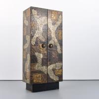 Paul Evans Tall Patchwork Cabinet - Sold for $26,880 on 11-04-2023 (Lot 554).jpg
